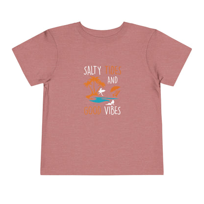 Salty Tides And Good Vibes Toddler Tee