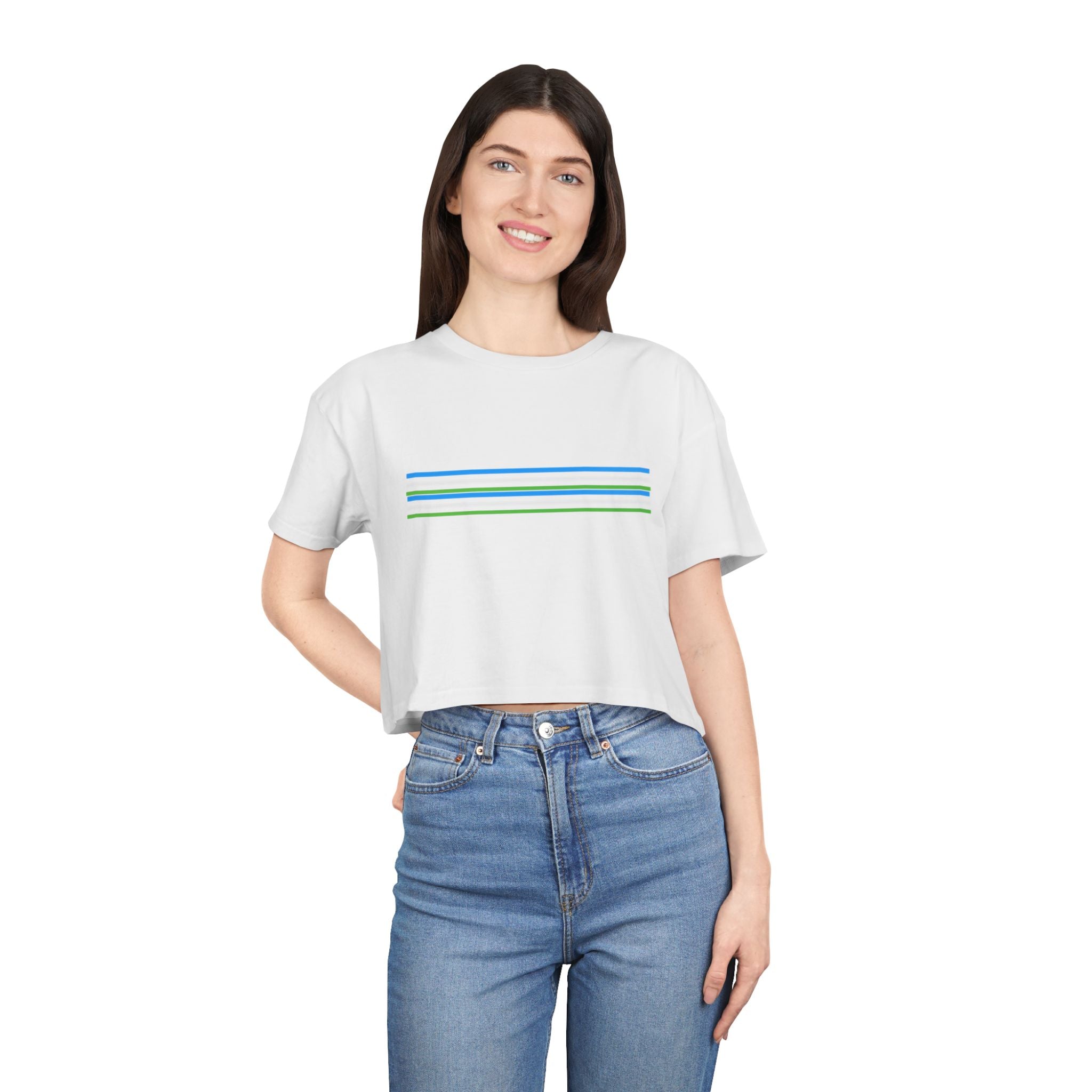 Crop Tee - Bubblegum Design for Women