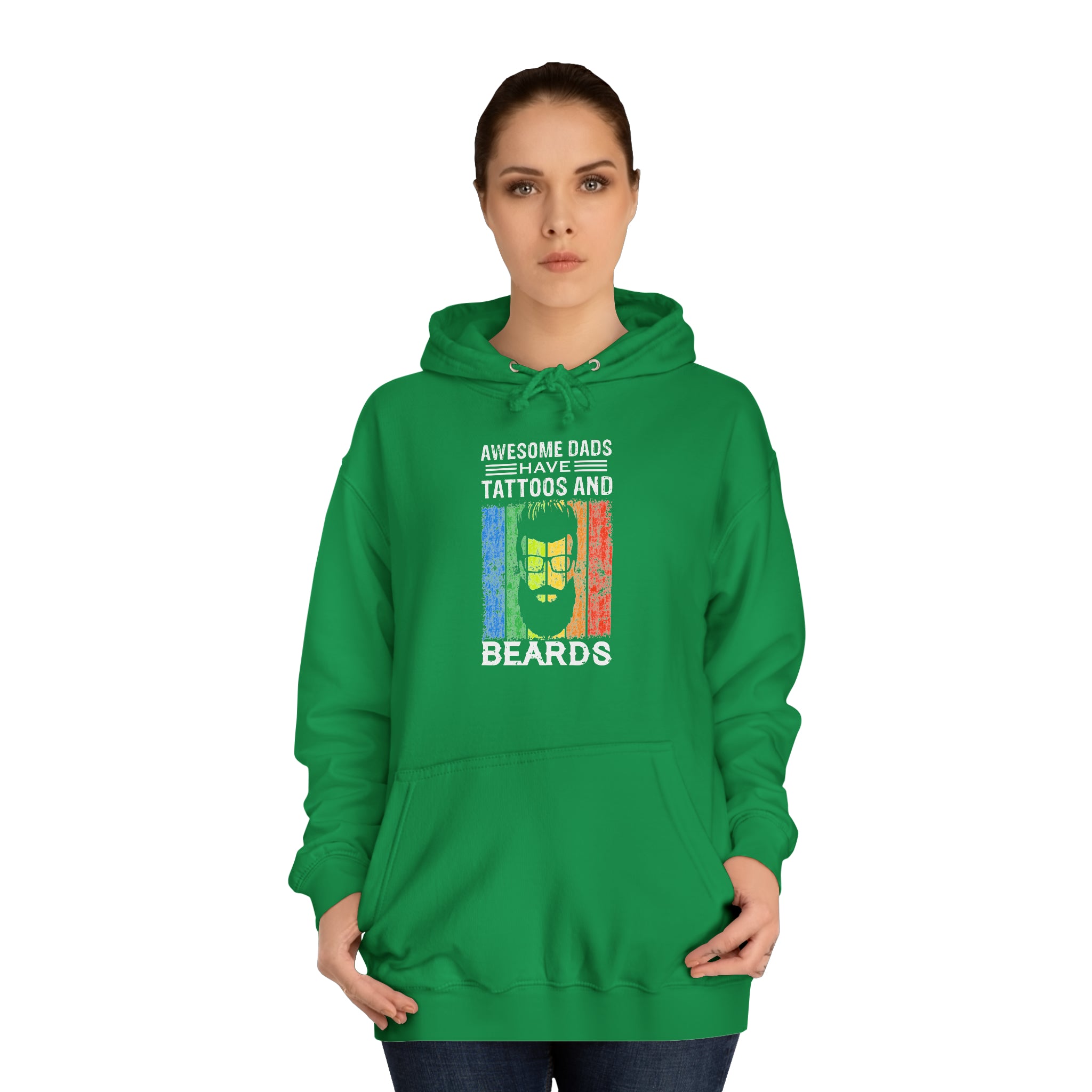 Sweat à capuche unisexe papas géniaux 