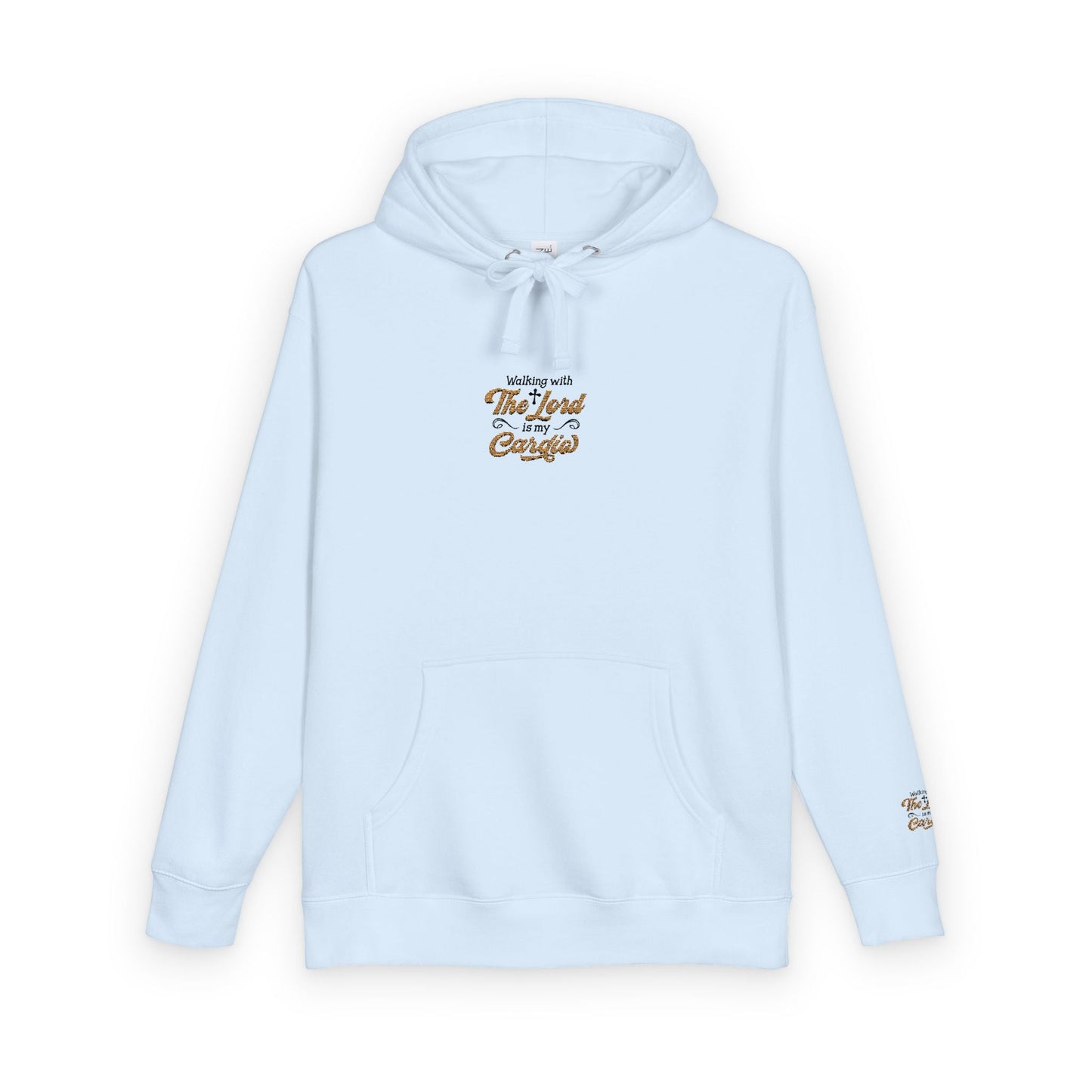 Religious Fleece Hoodie - Walking with the Lord Printify