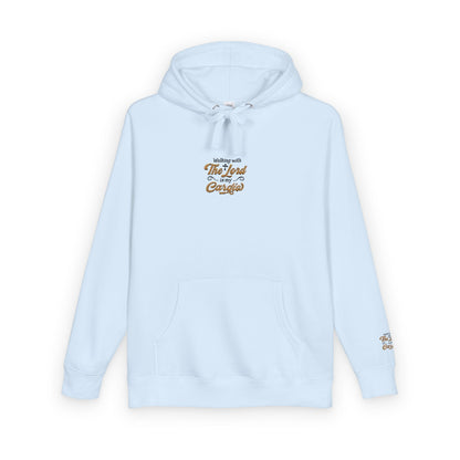 Religious Fleece Hoodie - Walking with the Lord Printify