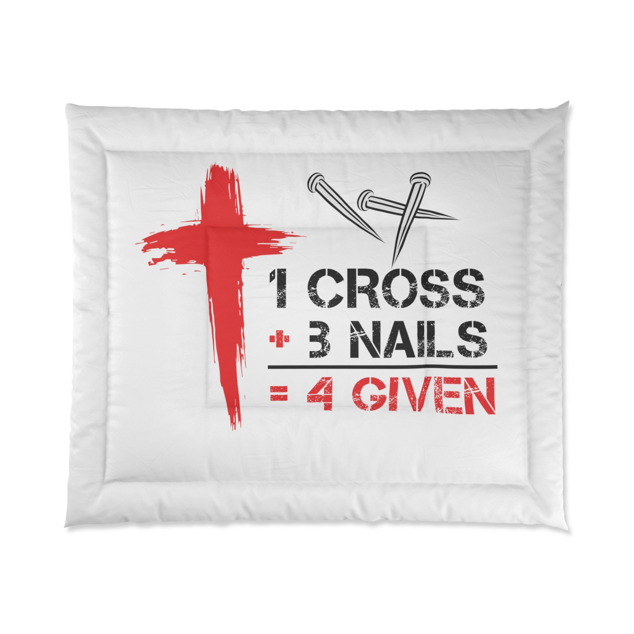 1Cross 3Nails Comforter Printify
