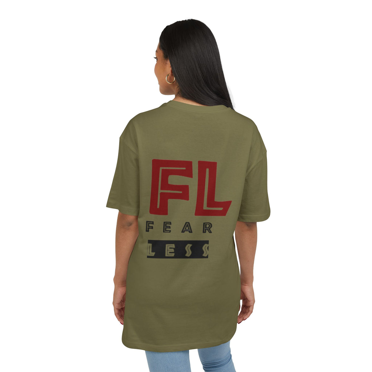 Fearless Unisex Heavy Oversize Tee - Empowering Statement Shirt