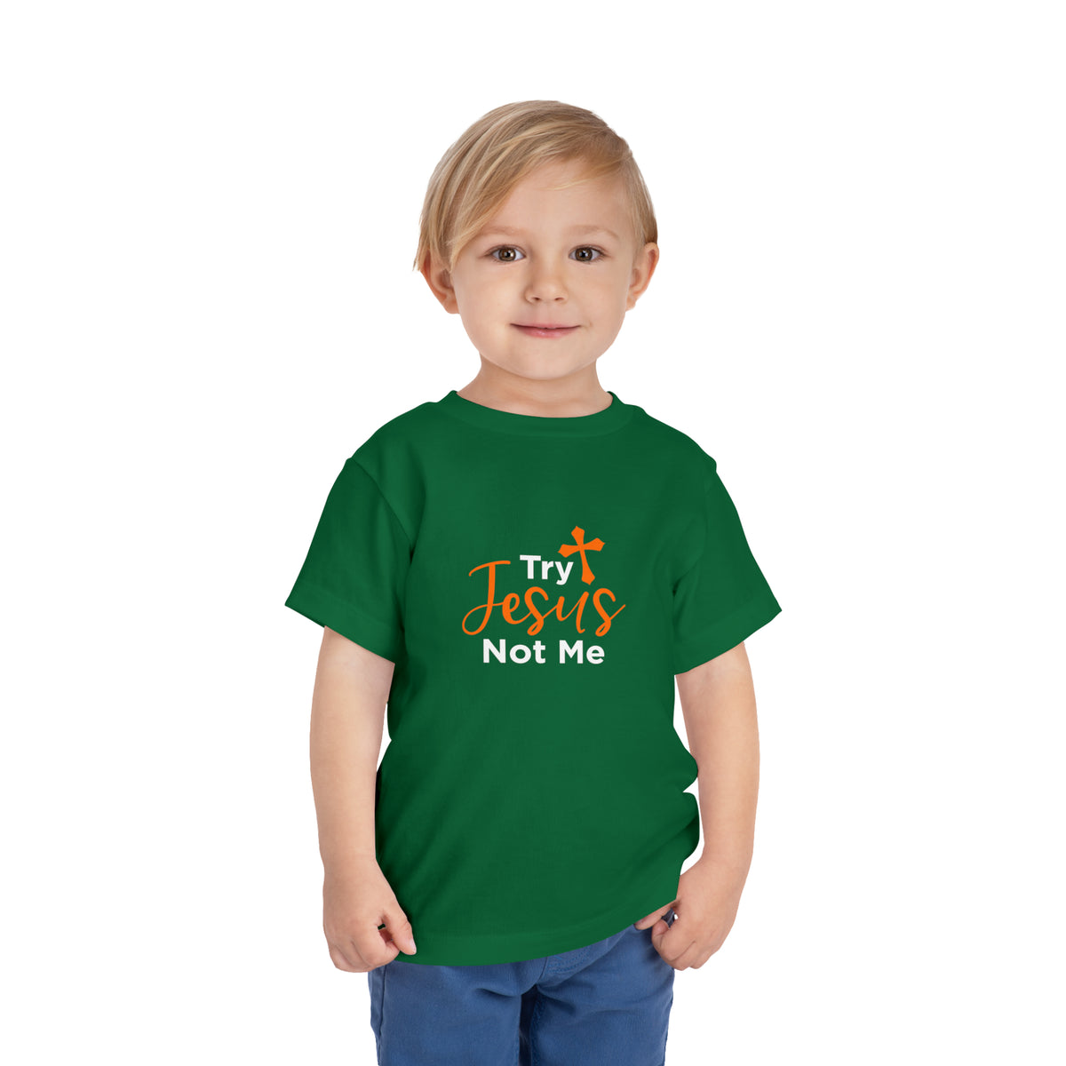 Try Jesus Not Me Toddler Tee