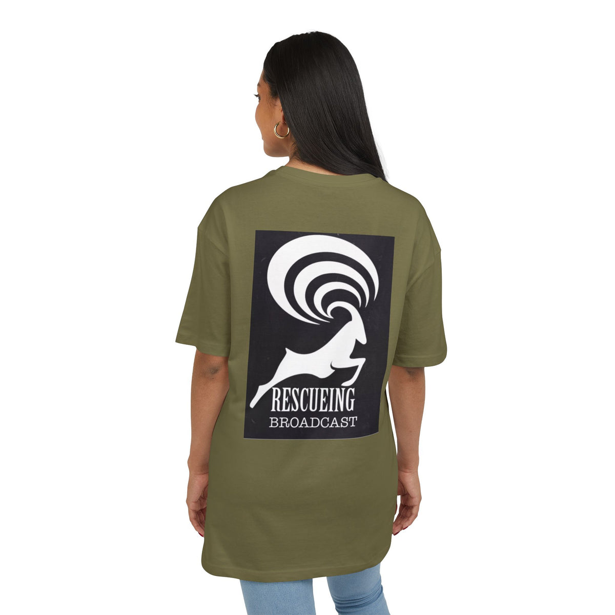 Oversize Tee - Rescuing Broadcast Bold