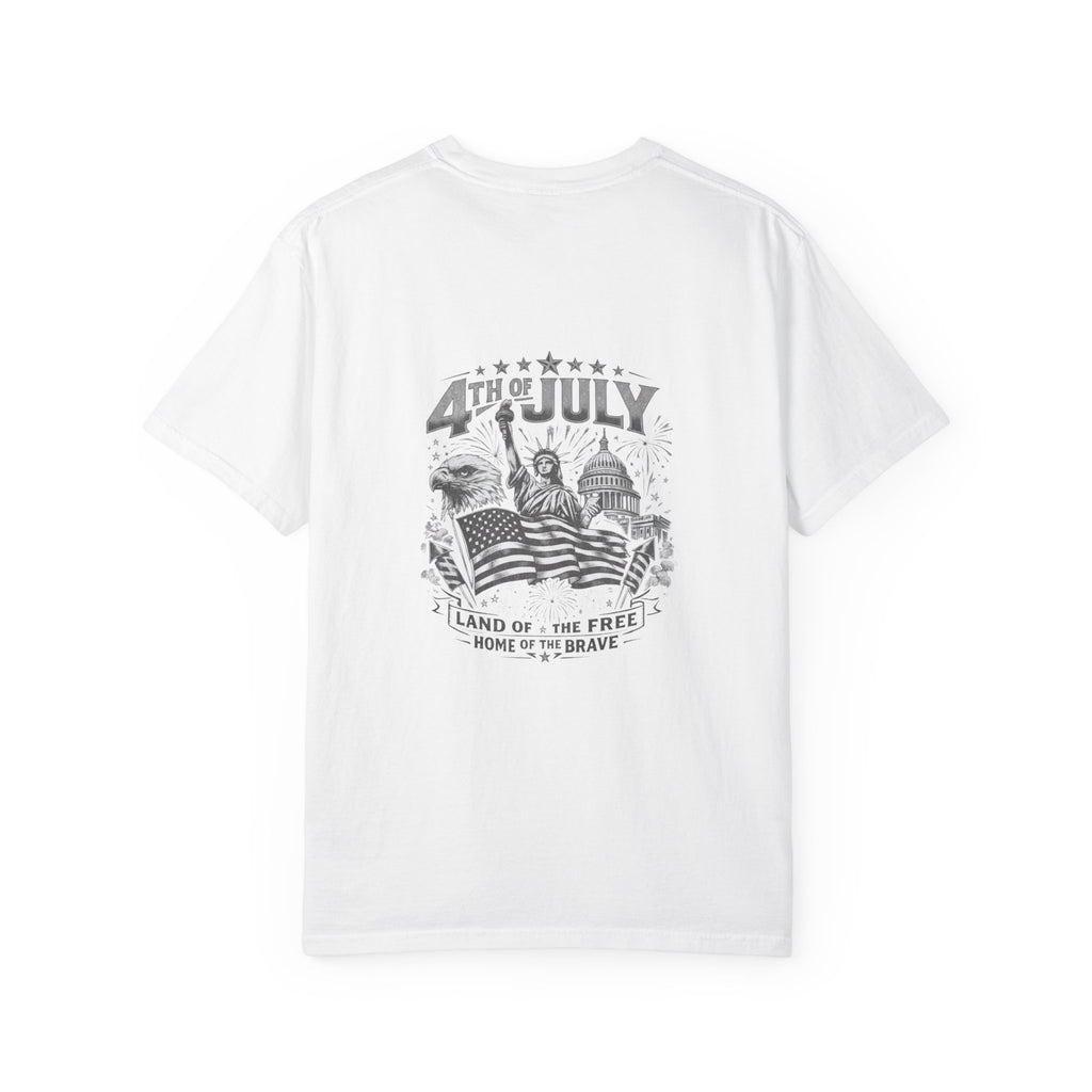 4th of July Patriotic T-Shirt — 'Land of the Free, Home of the Brave'