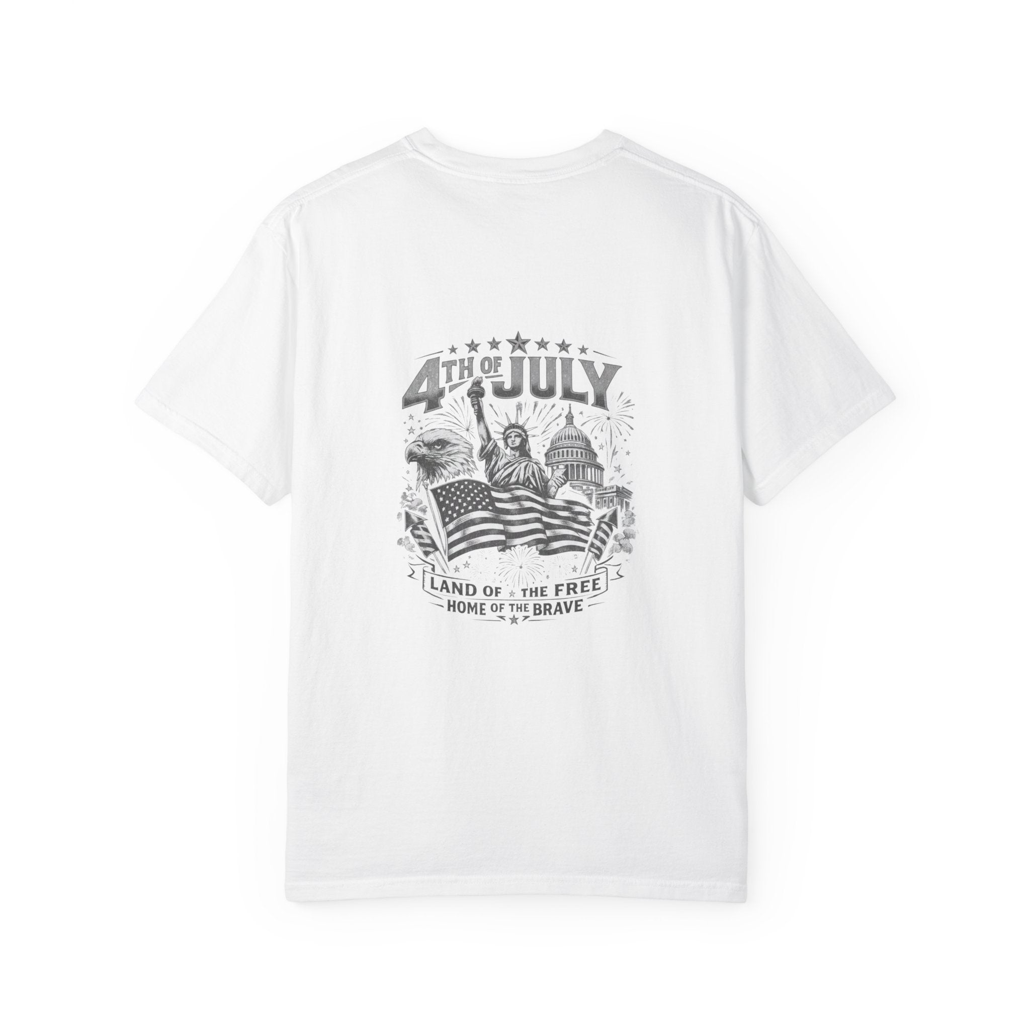 4th of July Patriotic T-Shirt — 'Land of the Free, Home of the Brave'