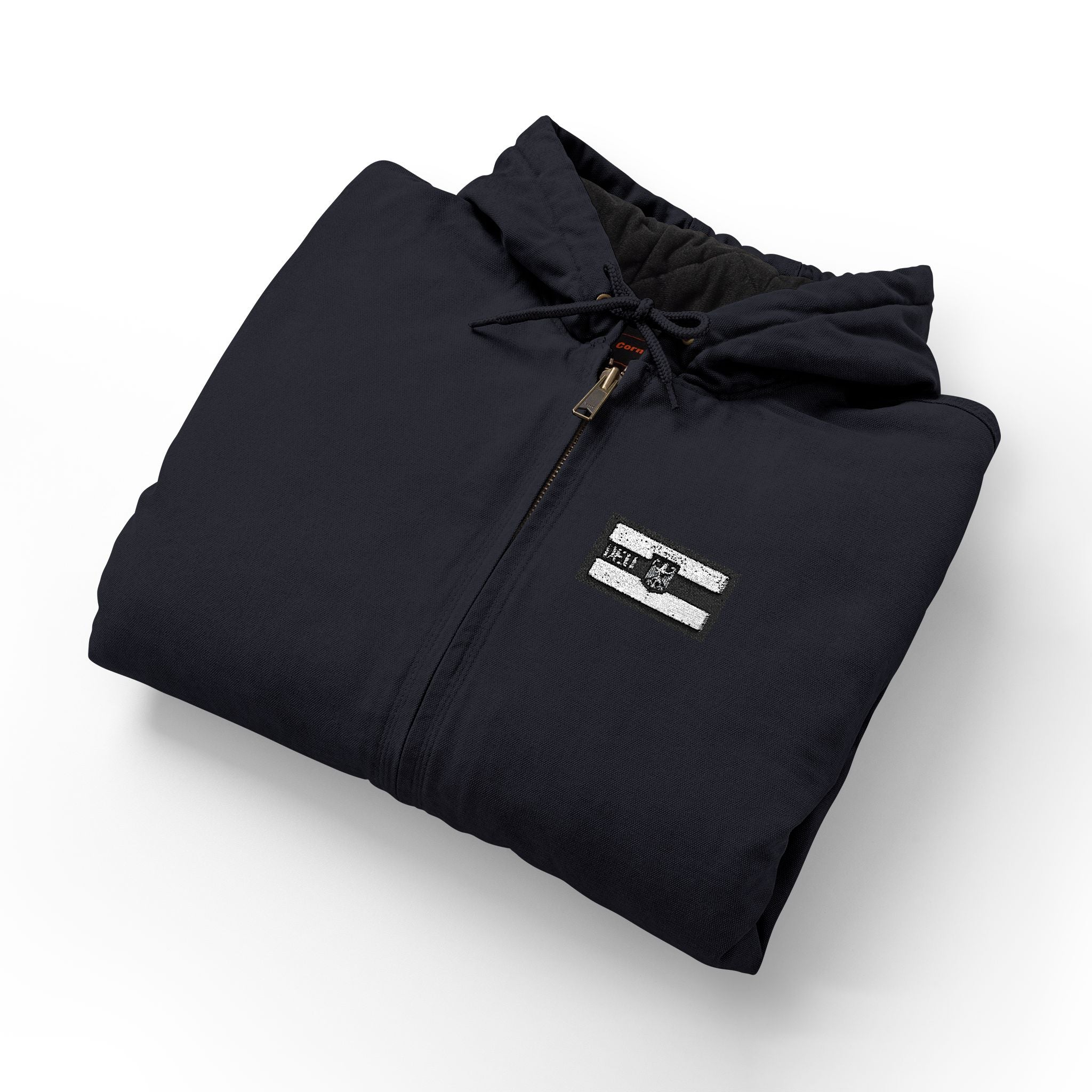 Men's Work Jacket — CornerStone Duck Cloth Hooded Embroidered Work Jacket