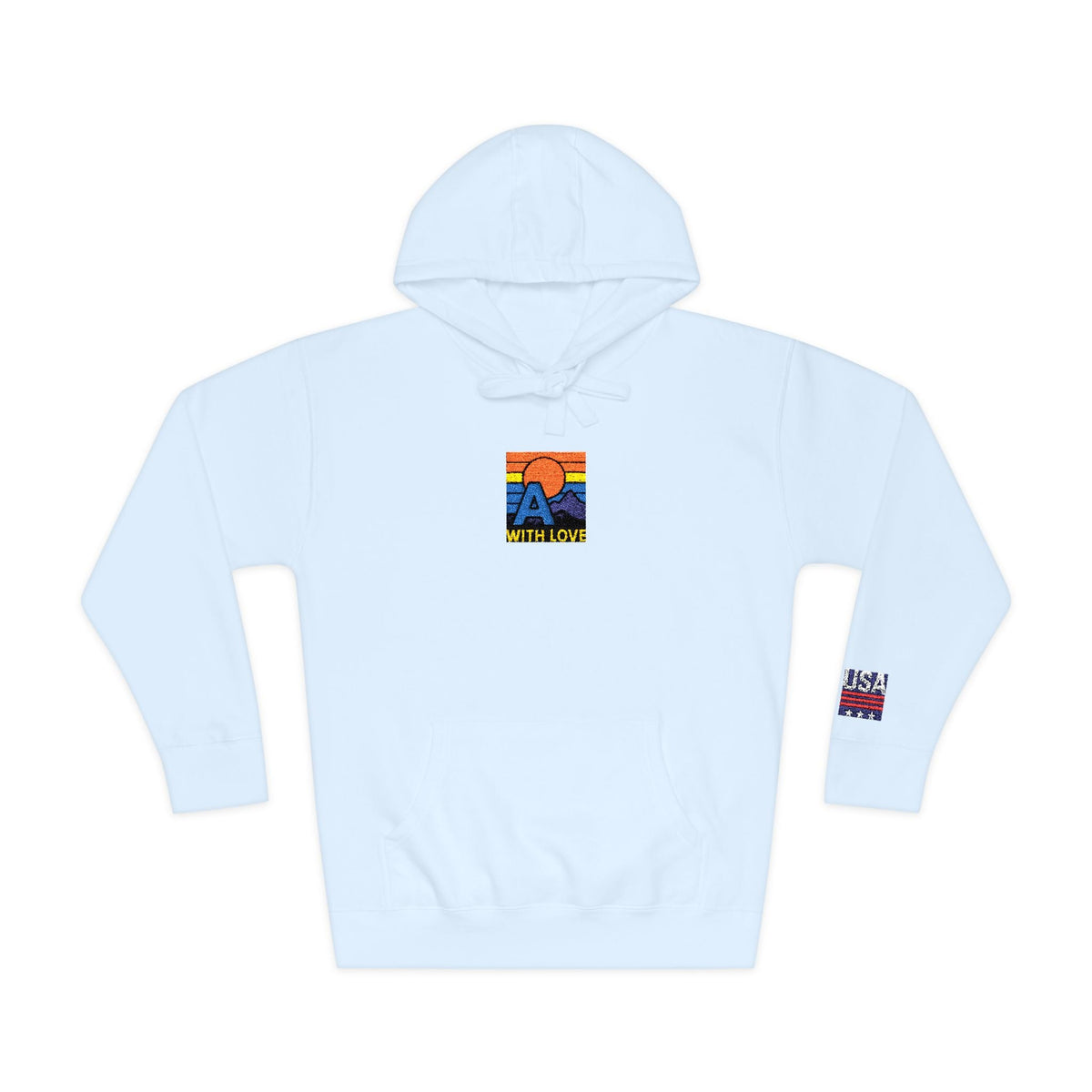 Colorful Mountain Unisex Fleece Hoodie, Cozy Sweatshirt, Casual Outfit, Gift for Nature Lovers, Fall Fashion Printify