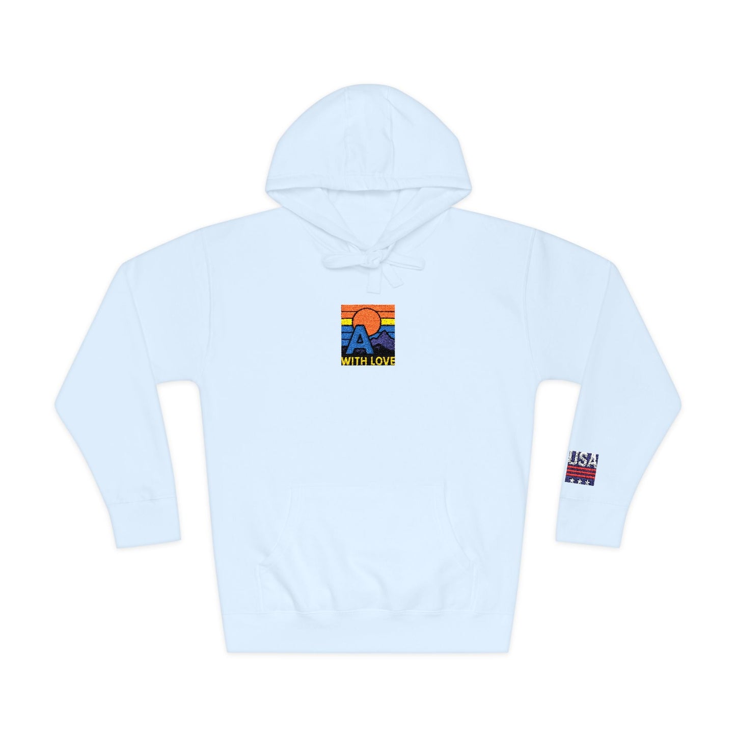 Colorful Mountain Unisex Fleece Hoodie, Cozy Sweatshirt, Casual Outfit, Gift for Nature Lovers, Fall Fashion Printify