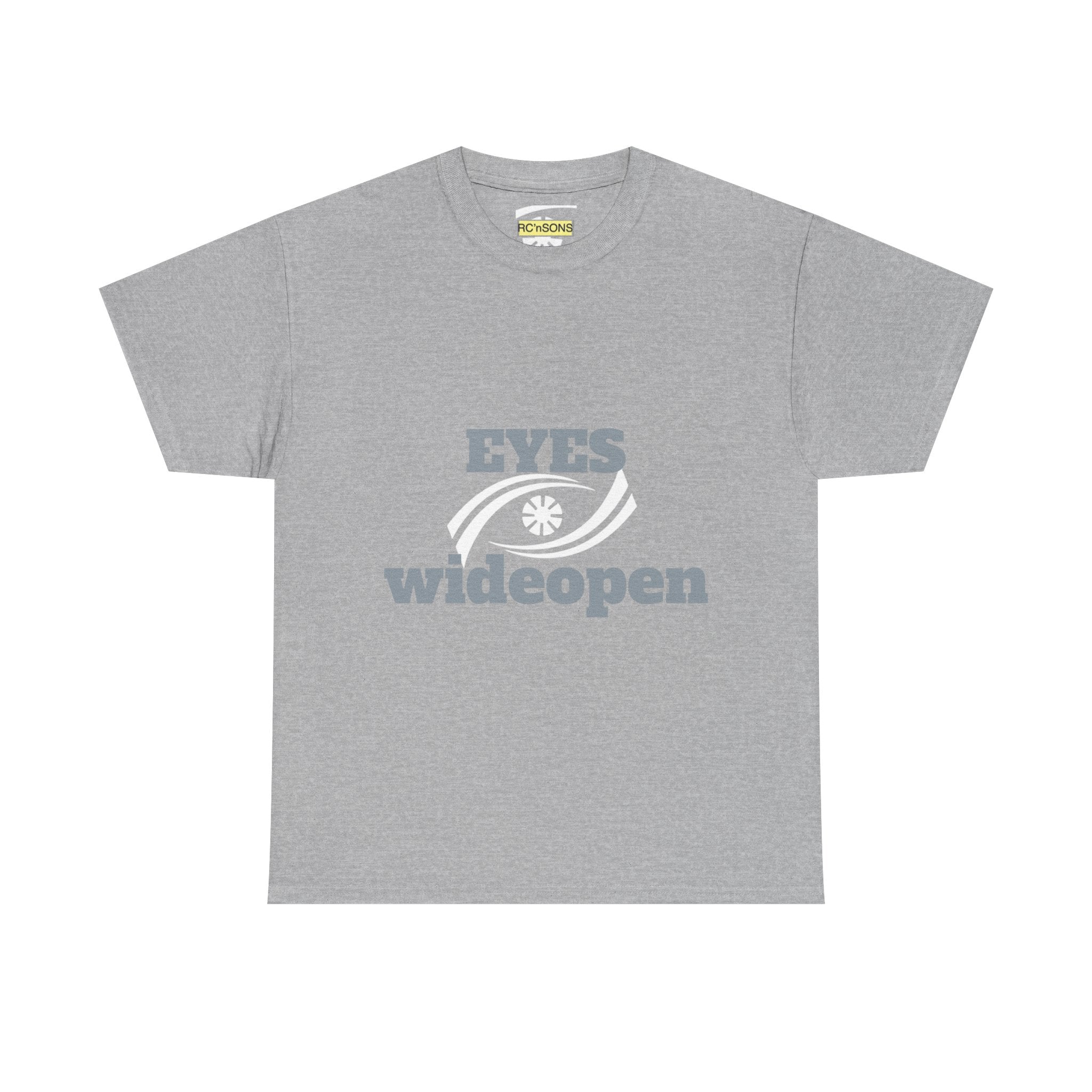Eyes Wide Open Unisex Heavy Cotton Tee | Everyday Wear, Gift for Dreamers, Casual Shirt, Inspirational Apparel, Unisex T-Shirt Printify