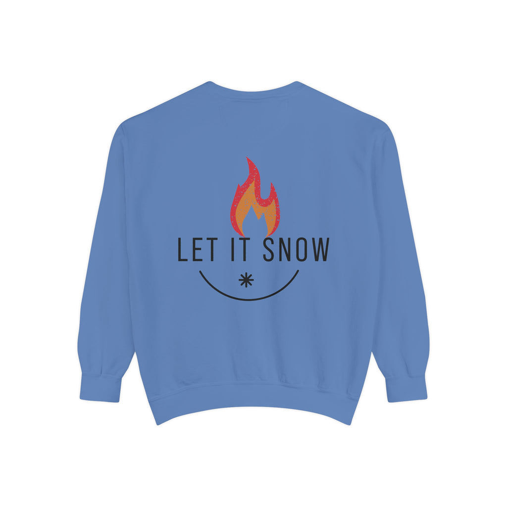 Let It Snow Unisex Garment-Dyed Sweatshirt