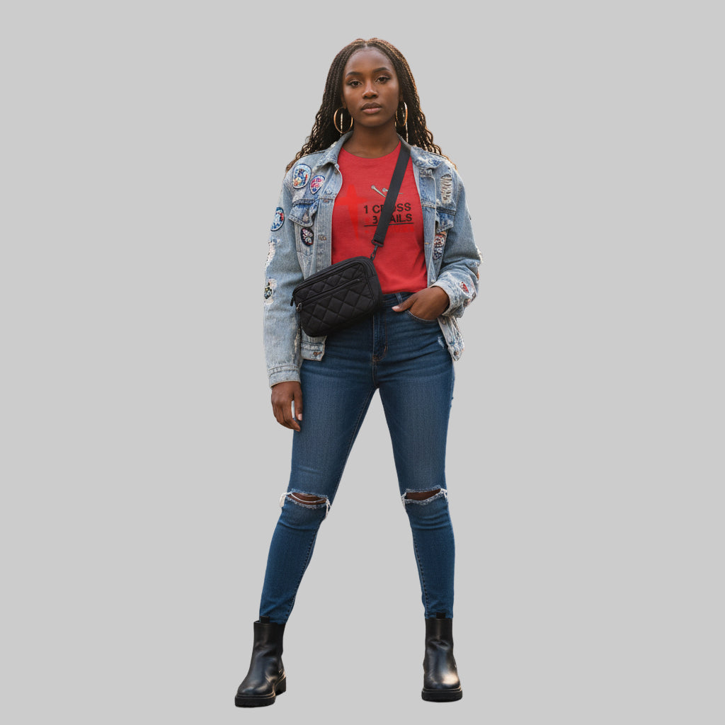 1 Cross +3 Nails =Four Unisex Tee - RC’nSONS