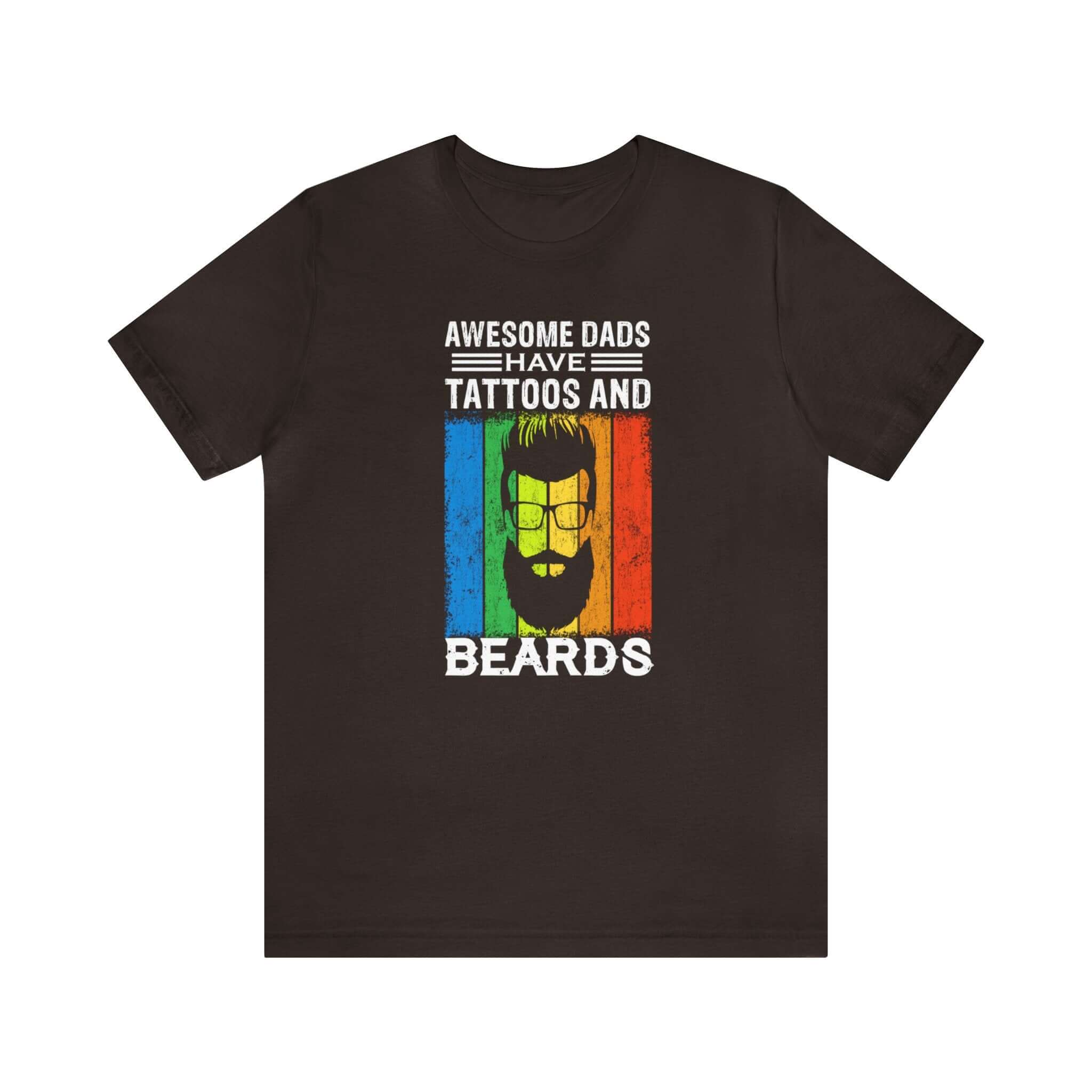 Awesome Dads Have Tattoos And Beards Unisex Tee - RC’nSONS