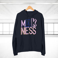Meekness Unisex Hooded Zip Sweatshirt - Stylish Graphic Zip Hoodie for Everyday Comfort