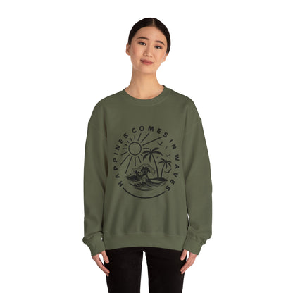 Le bonheur vient par vagues Sweatshirt 