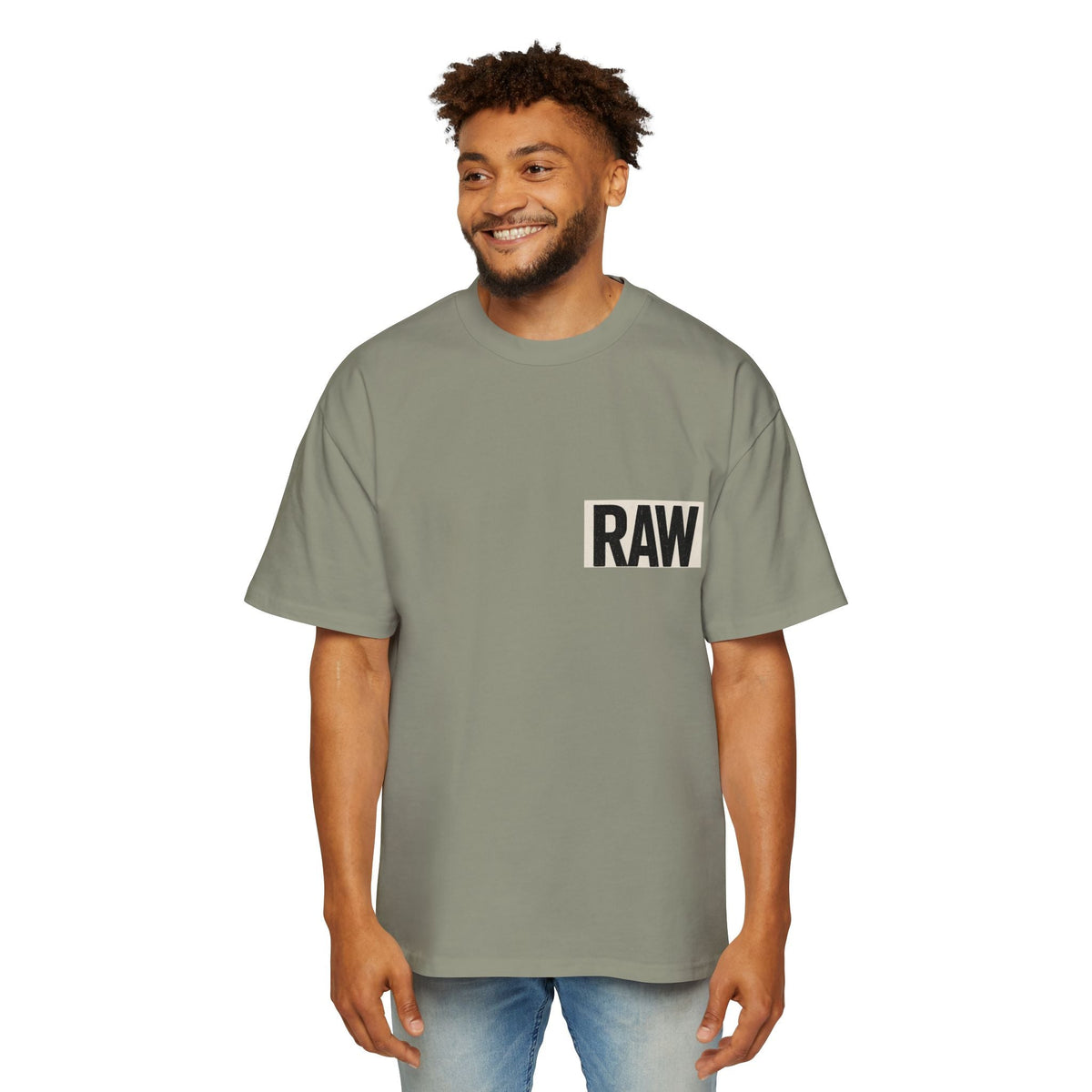 Men's Heavy Oversized Tee - Casual Streetwear, Summer Essential, Graphic T-Shirt, Gift for Him, Trending Fashion Printify