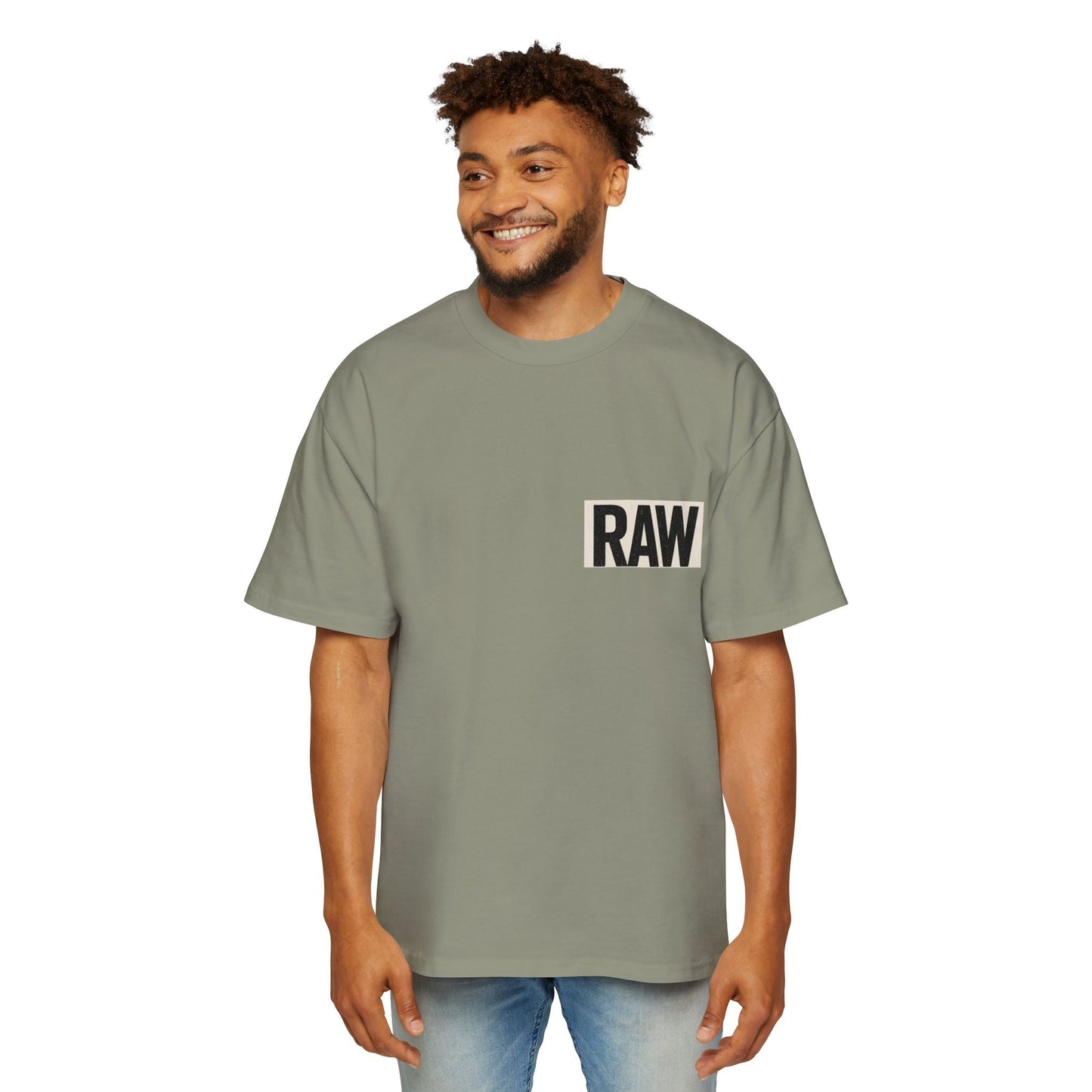 Men's Heavy Oversized Tee - Casual Streetwear, Summer Essential, Graphic T-Shirt, Gift for Him, Trending Fashion Printify