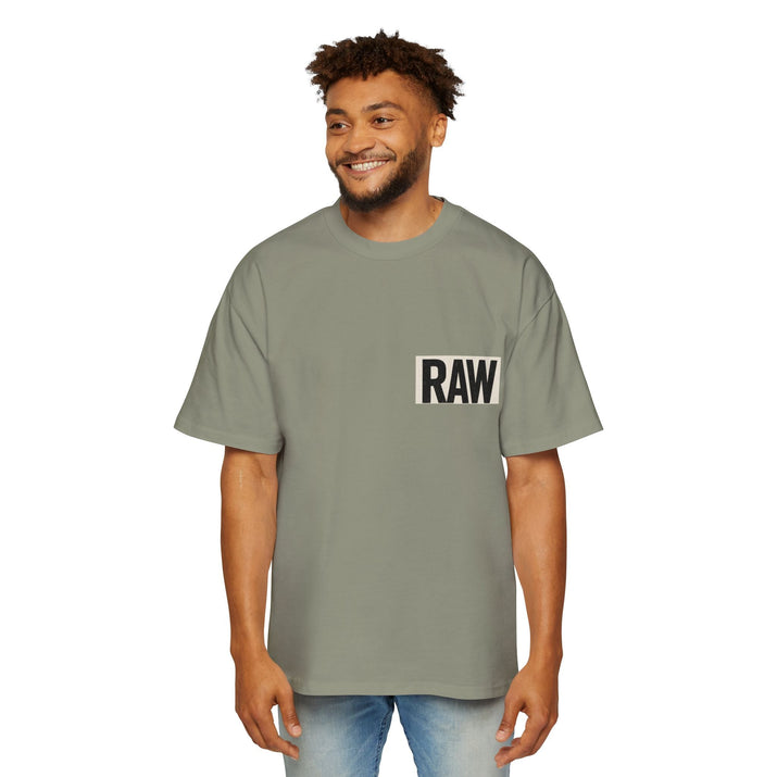 Men's Heavy Oversized Tee - Casual Streetwear, Summer Essential, Graphic T-Shirt, Gift for Him, Trending Fashion Printify