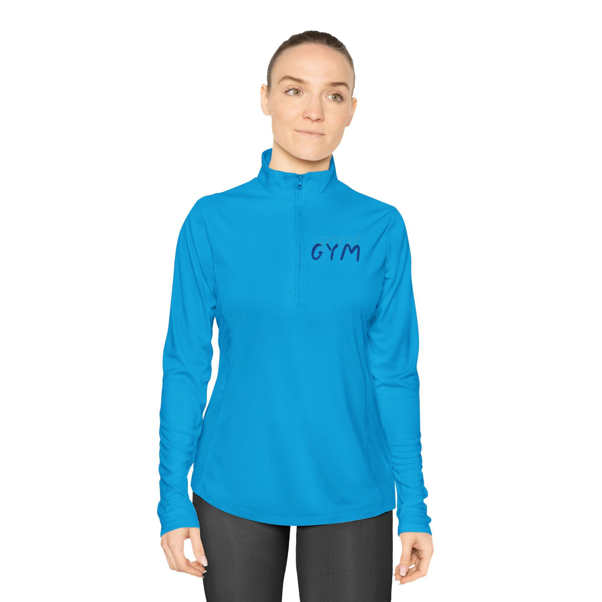 Quarter-Zip Pullover - Casual and Comfortable Women's Quarter-Zip Pullover