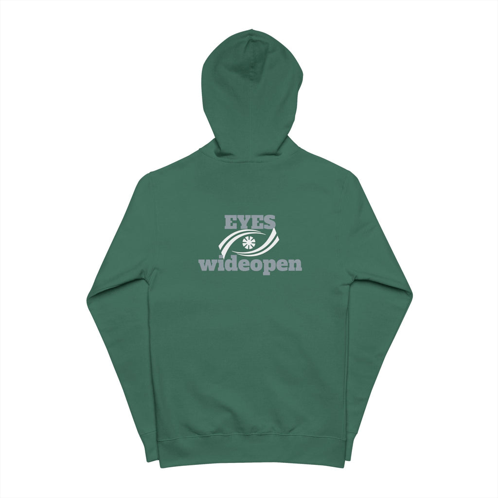 Zip Up Hoodie - Eyes Wide Open Design Printify