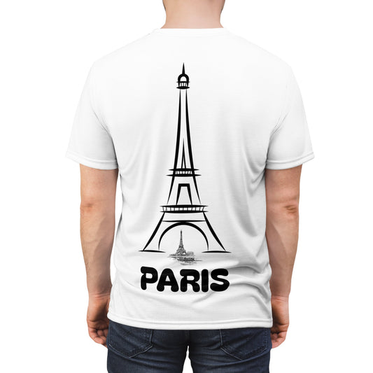 Paris-Unisex Cut & Sew Tee Printify
