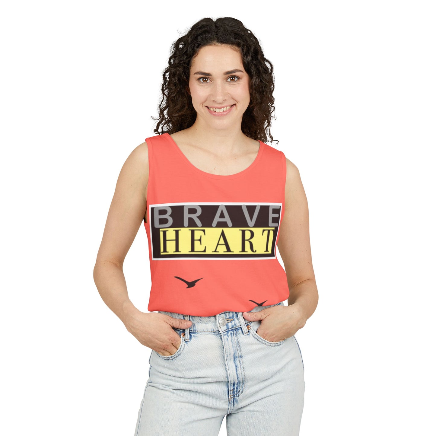 Brave Heart Tank Top | Unisex Garment-Dyed Tee