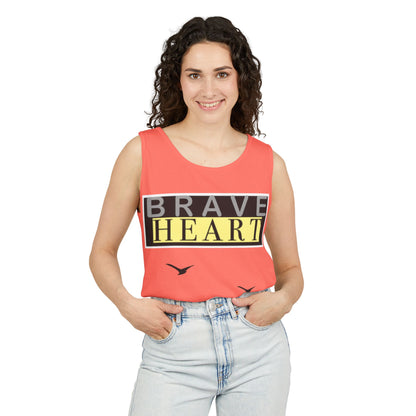 Brave Heart Tank Top | Unisex Garment-Dyed Tee