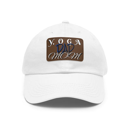 Yoga Dad Hat with Leather Patch