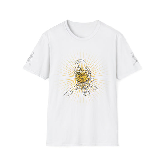 Rcnsons Unisex Softstyle Eagle Sun Wave T-Shirt