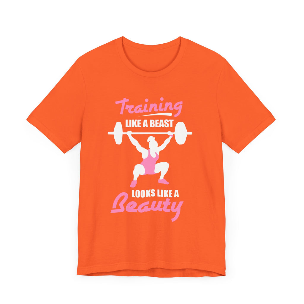 S’entraîner comme une bête ressemble à un tee-shirt unisexe de beauté 