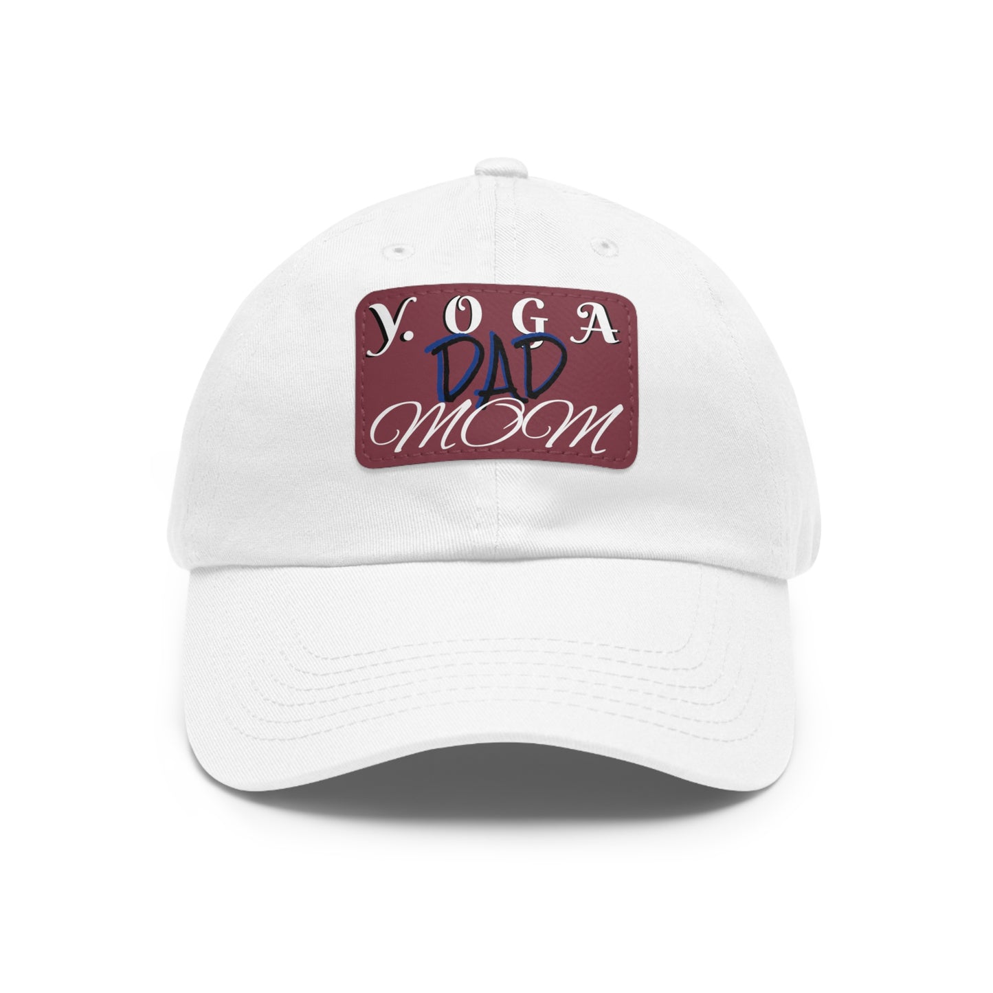 Yoga Dad Hat with Leather Patch - Casual Style for Active Parents