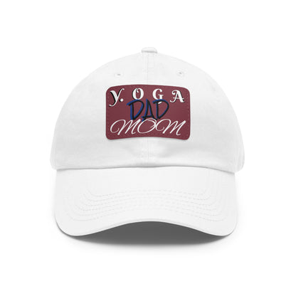 Yoga Dad Hat with Leather Patch - Casual Style for Active Parents