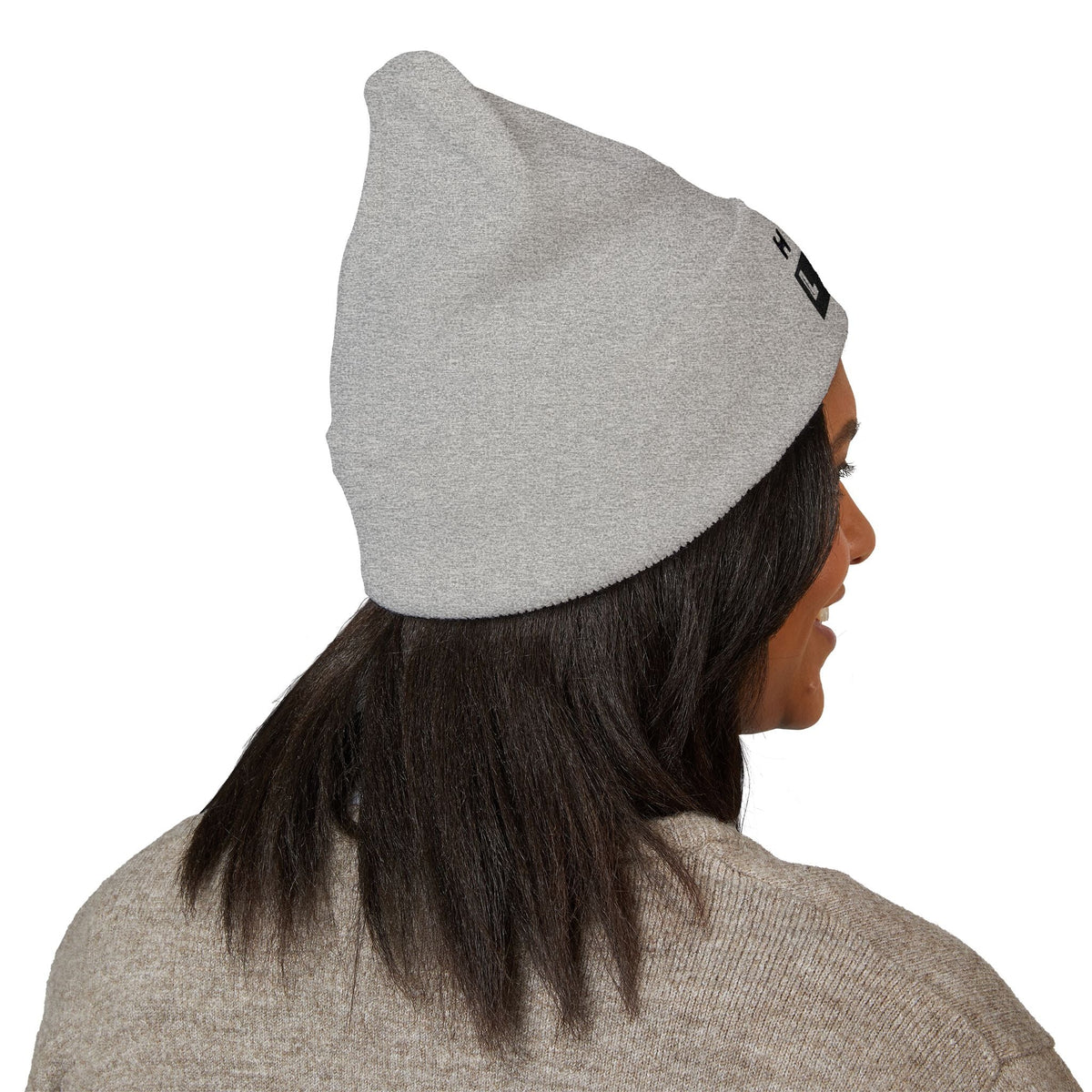 Hate Less Classic Cuffed Beanie - Stylish Winter Hat for Positive Vibes Printify