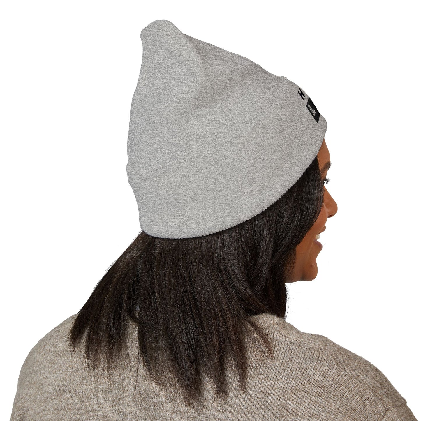 Hate Less Classic Cuffed Beanie - Stylish Winter Hat for Positive Vibes Printify