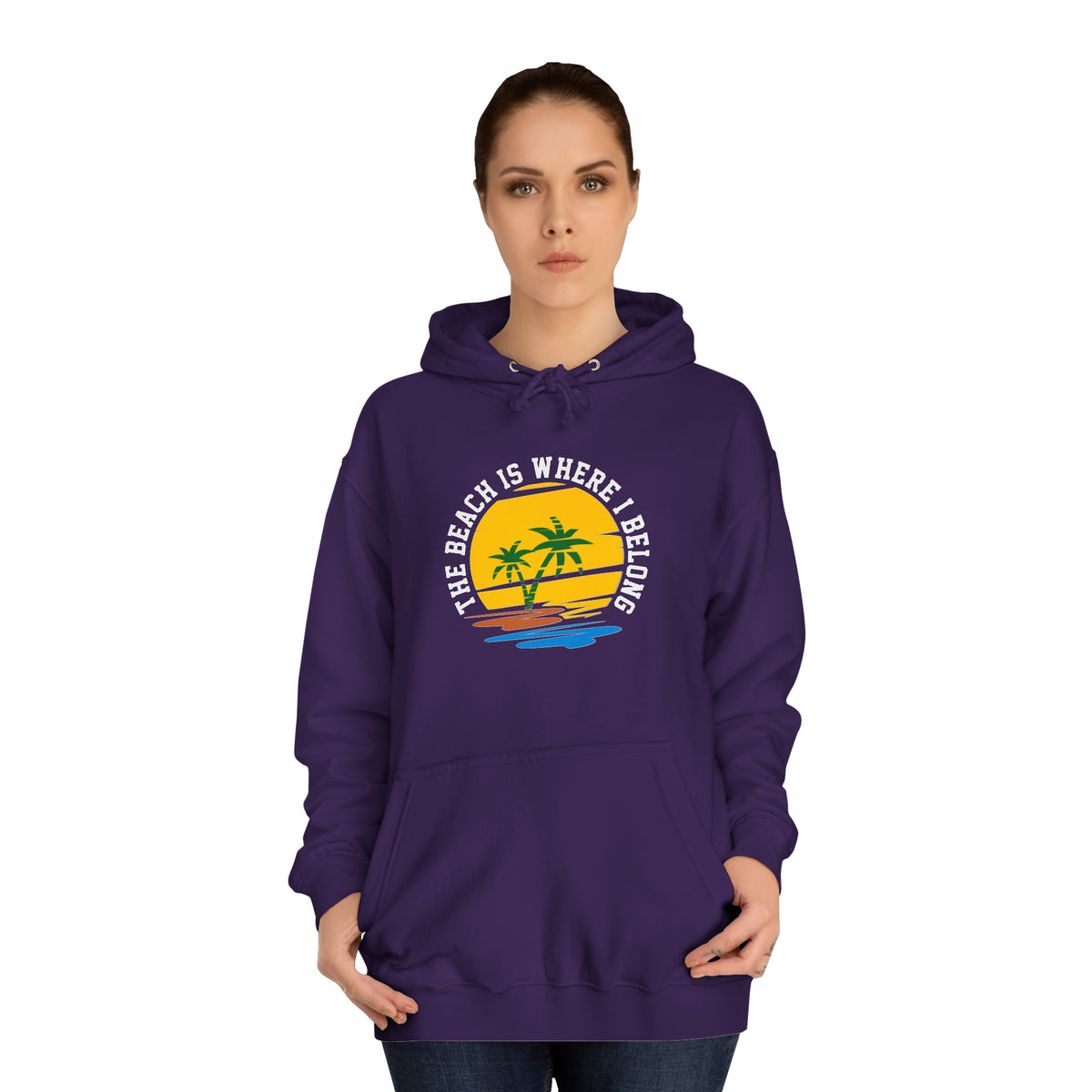 The Beach Is Where I Belong Unisex Hoodie