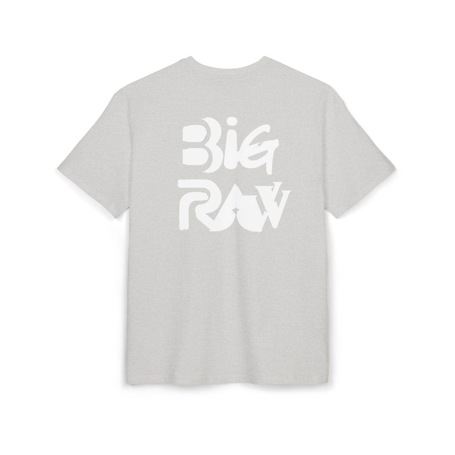 Oversize Tee Big Raw Print Unisex Heavy T-Shirt Printify