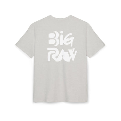 Oversize Tee Big Raw Print Unisex Heavy T-Shirt Printify