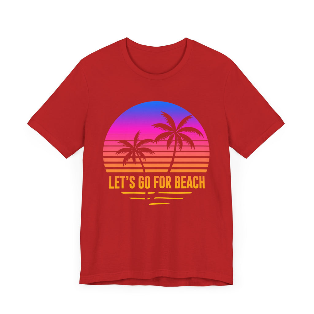 Allons-y pour la plage Tee-shirt unisexe 