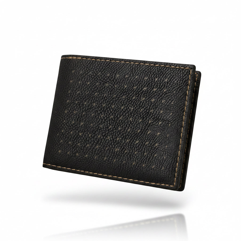 Bi-Fold Wallet — Slim Leather Card Wallet with Flip Pocket