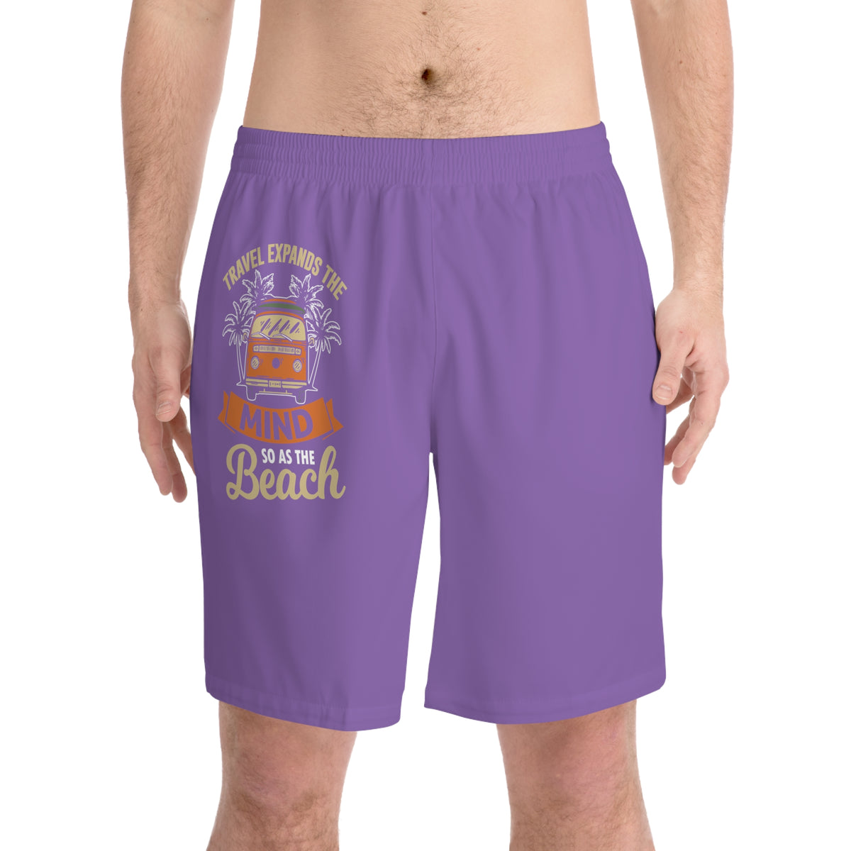 Men's Elastic Beach Shorts (AOP)