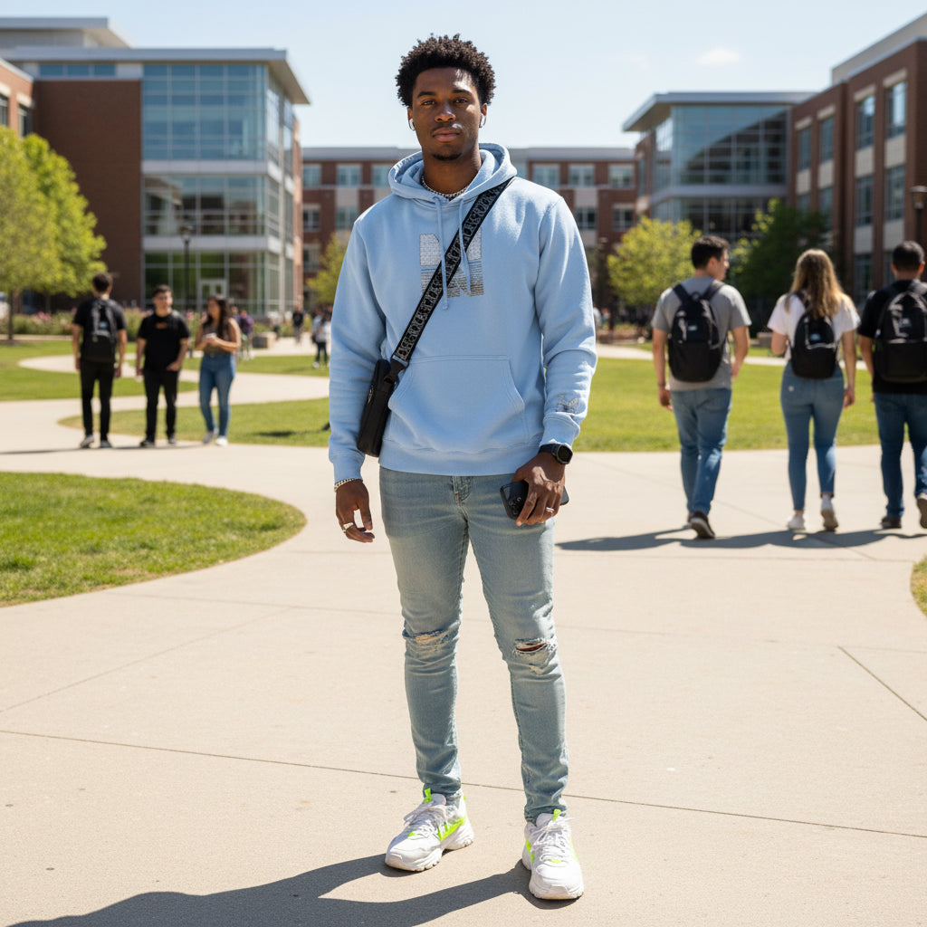 Pigment-Dyed Hoodie with Embroidery Unisex Printify