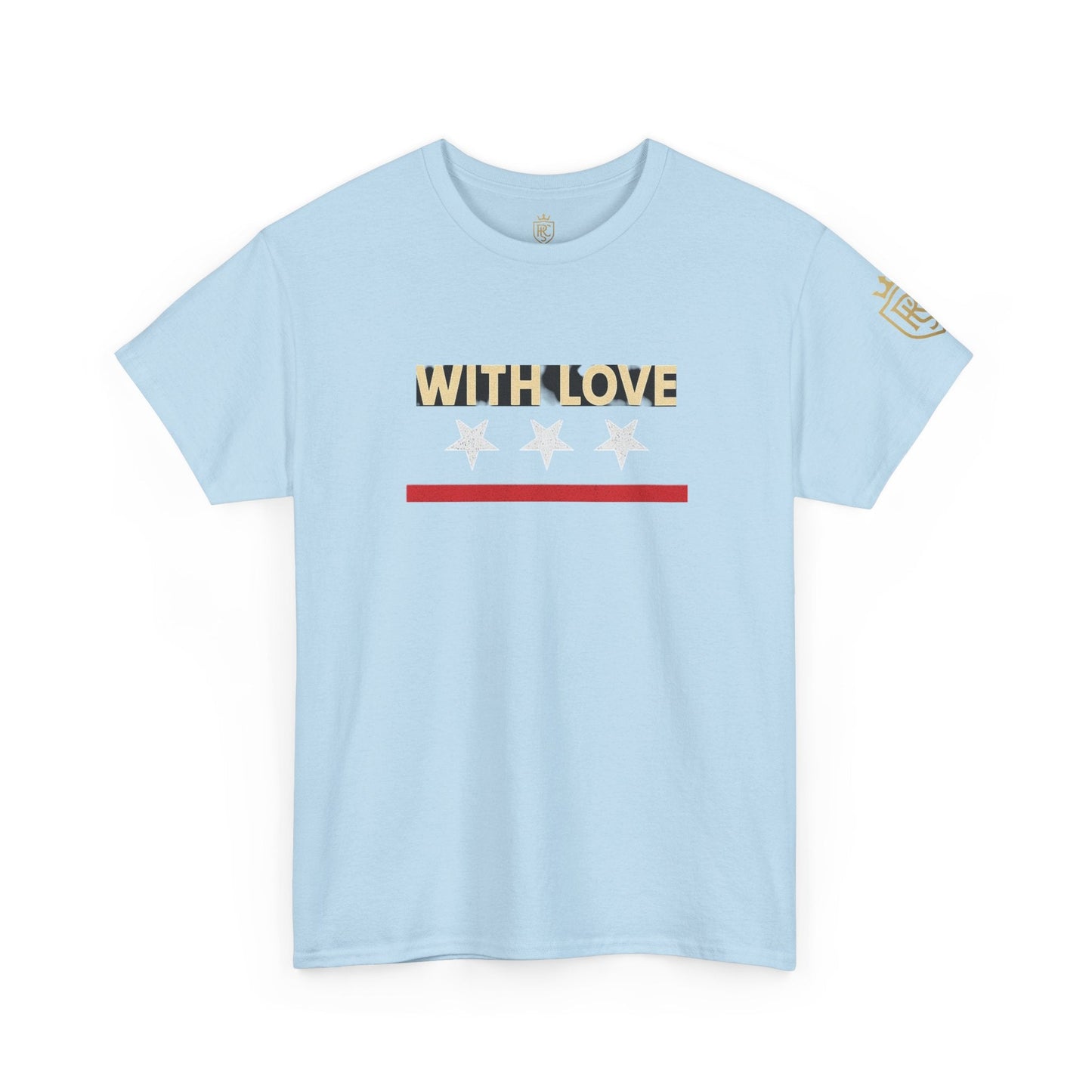 Stylish Unisex Heavy Cotton Tee - 'With Love' Statement Shirt, Casual Wear, Gift for Her, Gift for Him, Everyday Comfort Printify