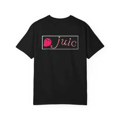 Strawberry JUIC Unisex T-Shirt, Cute Graphic Tee, Summer Apparel, Gift for Fruit Lovers, Trendy Fashion, Casual Wear