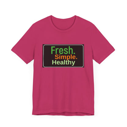 Unisex Fresh Simple Short Sleeve Tee