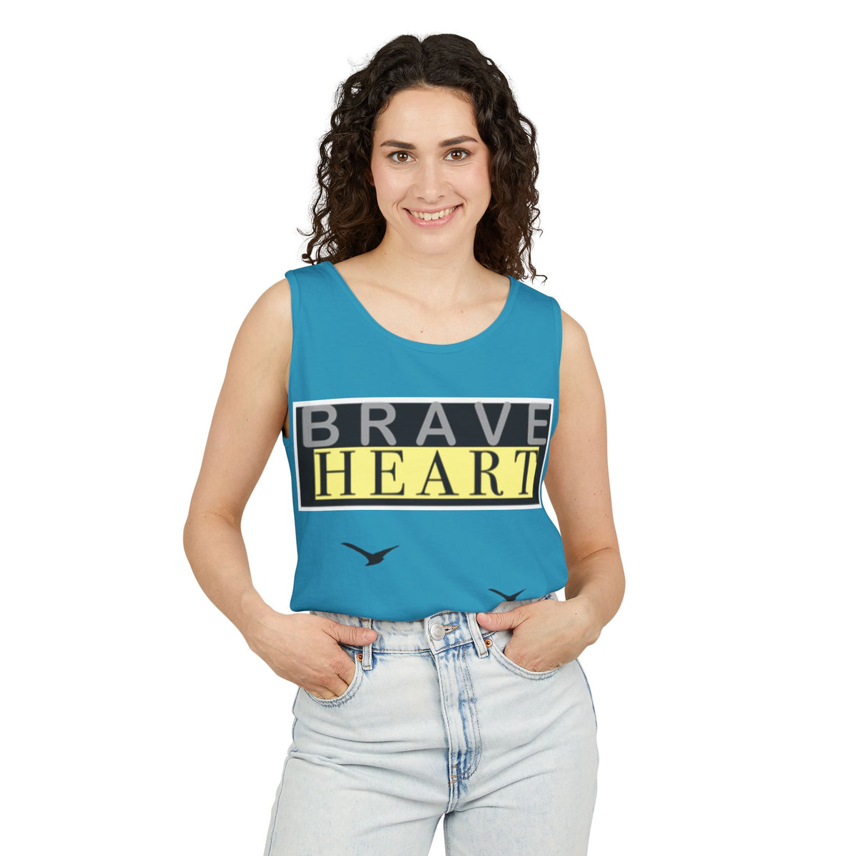 Brave Heart Tank Top | Unisex Garment-Dyed Tee