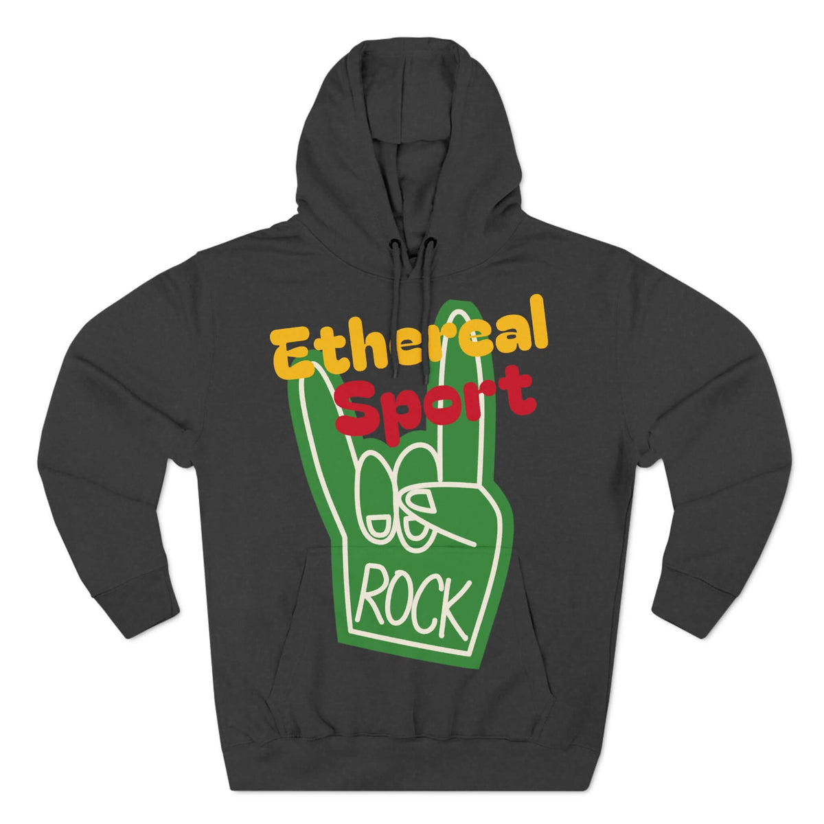 Fleece Hoodie - Ethereal Sport Rock Design