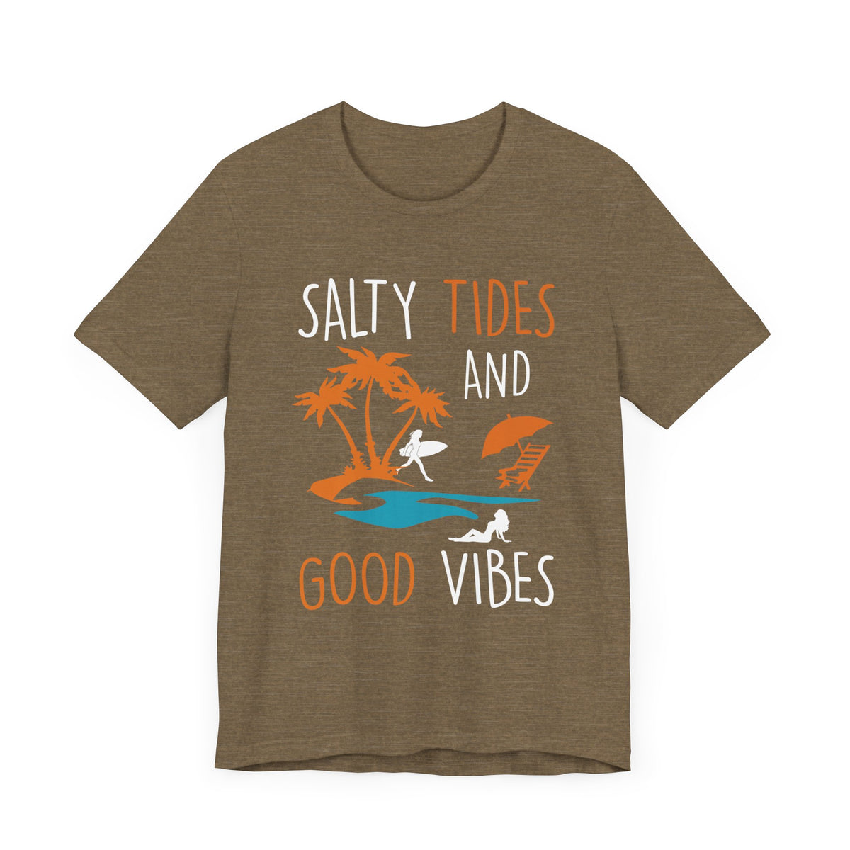 Marées salées et bonnes vibrations Tee unisexe 