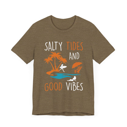Marées salées et bonnes vibrations Tee unisexe 