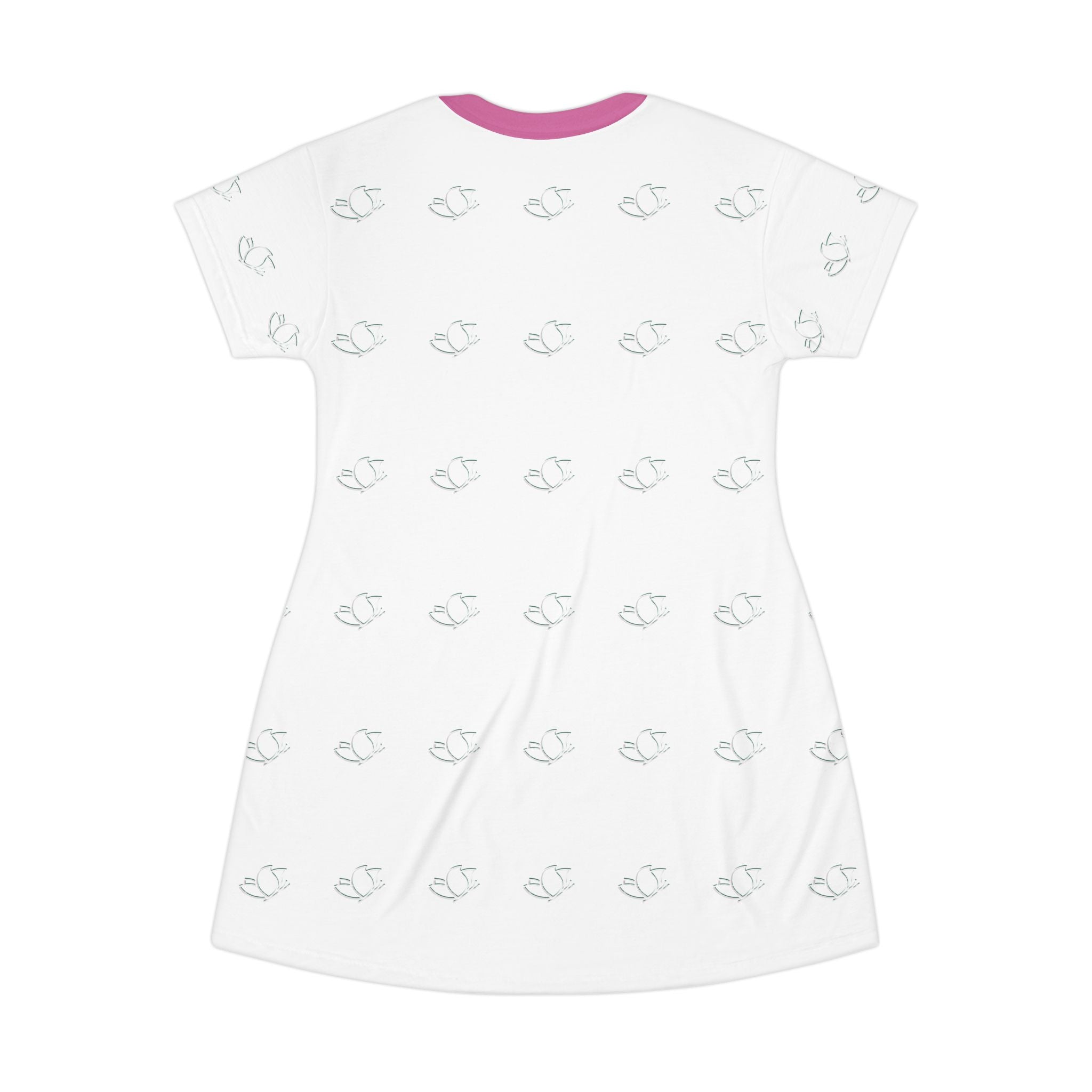 R- T-Shirt Dress Women's Casual Summer Short Sleeve Loose Tunic T-Shirt Dress